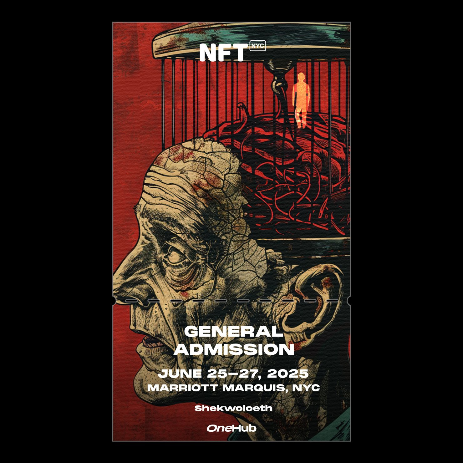 Imprisoned in My Own Mind exhibition at Marriott Marquis, New York City